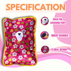 Electric Hot Water Bag For Pain Relief Therapy (Multicolor) Pack of 1