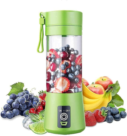 Portable 6-Blade Juicerr Blender with Built-in Jar,Juice Mixer Bottle,Fruit Juice Machine,USB Rechargeable Personal Size Juicer Grinder for Juices,Kitchen Pollen Removing Long Car&Milk