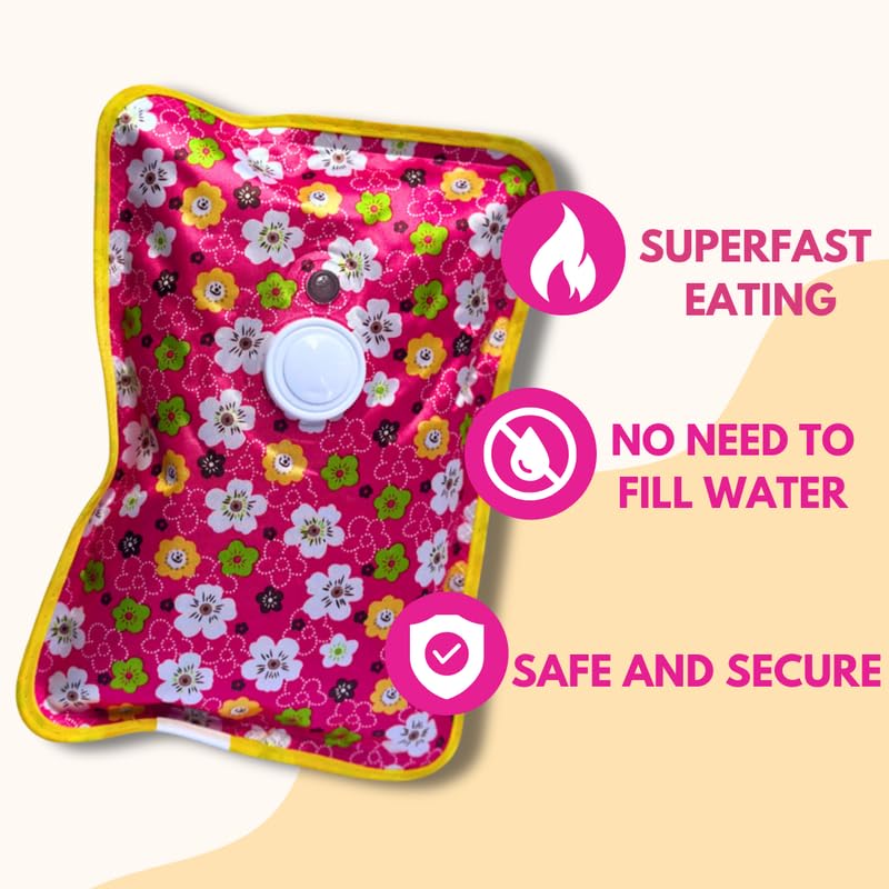 Electric Hot Water Bag For Pain Relief Therapy (Multicolor) Pack of 1