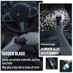 DRAWBRIDGE 1 pc Torch Light,LED 3W Torch Light Rechargeable Torch Flashlight,Long Distance Beam Range Car Rescue Torch with Hammer Window Glass and Seat Belt Cutter Built Portable Rechargeable