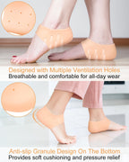 Monarch bizcom impex Anti Crack Silicone Half Gel Heel&Foot Protector To Eliminate Cracks Anti-Chapped,Dry,Rough. Anti Heel Crack Set For Men&Women Anti Hill Crack Set Anti Heel Crack