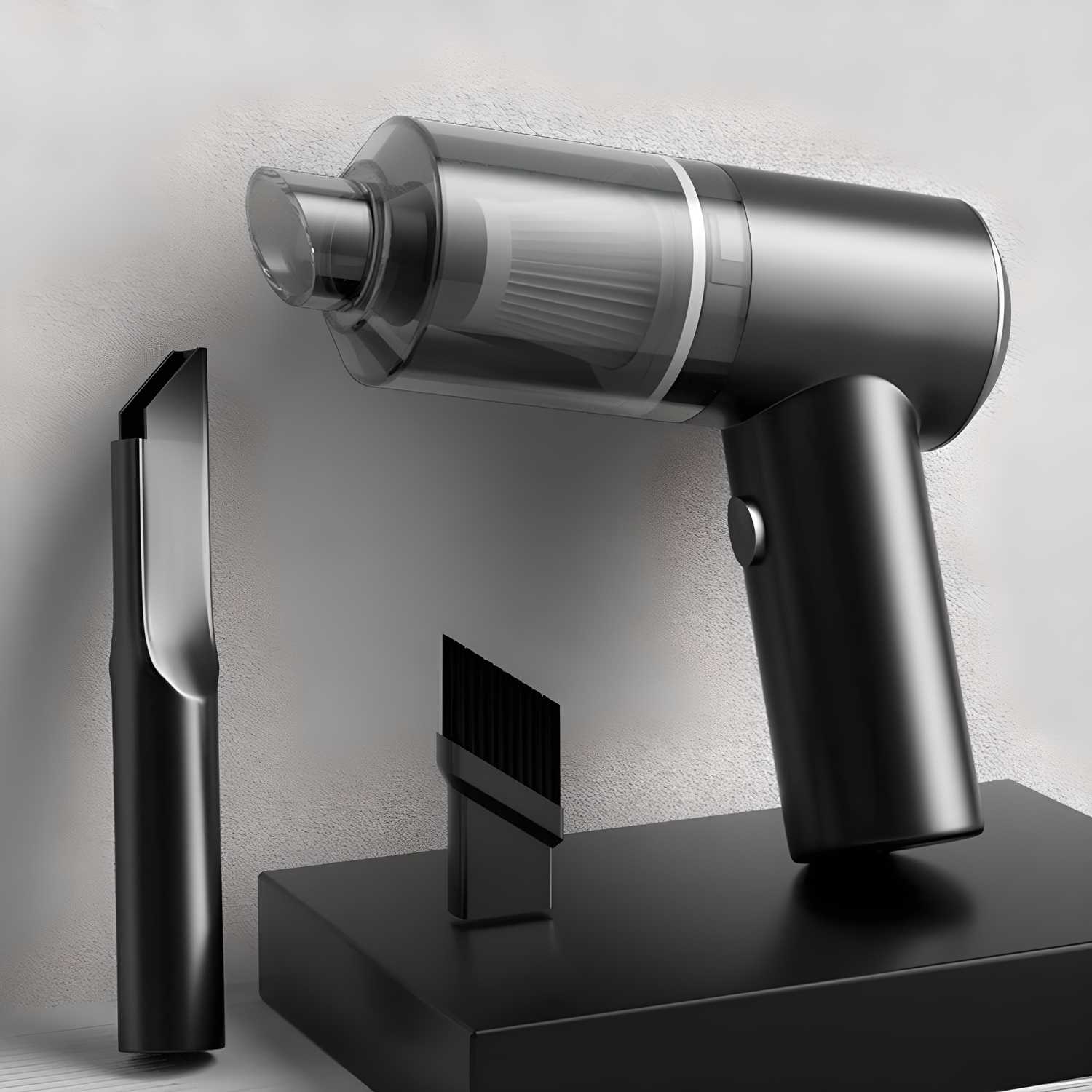 SHAYONAM Car Vacuum Cleaner 3 in 1 with 3 Attachments & Blower | Cordless Handheld Vacuum Cleaner for Wet & Dry Cleaning for Home/Office/Car/Keyboard/Travel/Sofa/Office()