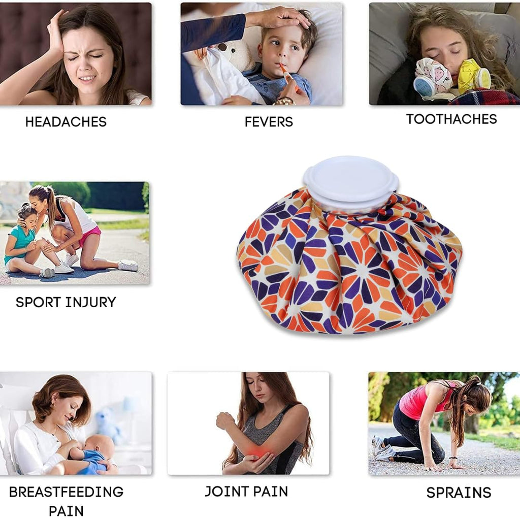 ANTIL'S 9-Inch Hot & Cold Water Bag for Pain Relief – Reusable Ice Pack for First Aid, Sports Injuries, Neck & Knee Pain Relief – Leak-Proof Design for Hot and Cold Therapy