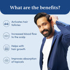 Man Matters Derma roller 1.00 mm With 540 Titanium Alloy Needles | Promotes Beard Growth & Reduces Acne Scars | Safe & Effective To Use