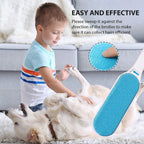 EPISKEY Pet Hair Remover Brush - Sided Lint Brush with Self - Cleaning Base Lint Brush - Fur & Lint Removal for Clothes Furniture Car Seat Couch Remover Magic Clean Clothing,Furniture (Blue) (PHR)