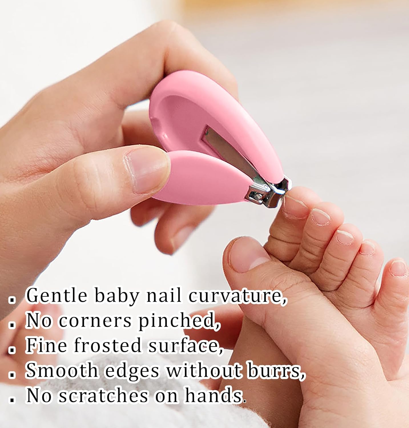 SYGA Baby, Infant and Toddler Pink Grooming Kit with Scissors - The Best Unique Baby Shower Gift for Girls and Boys