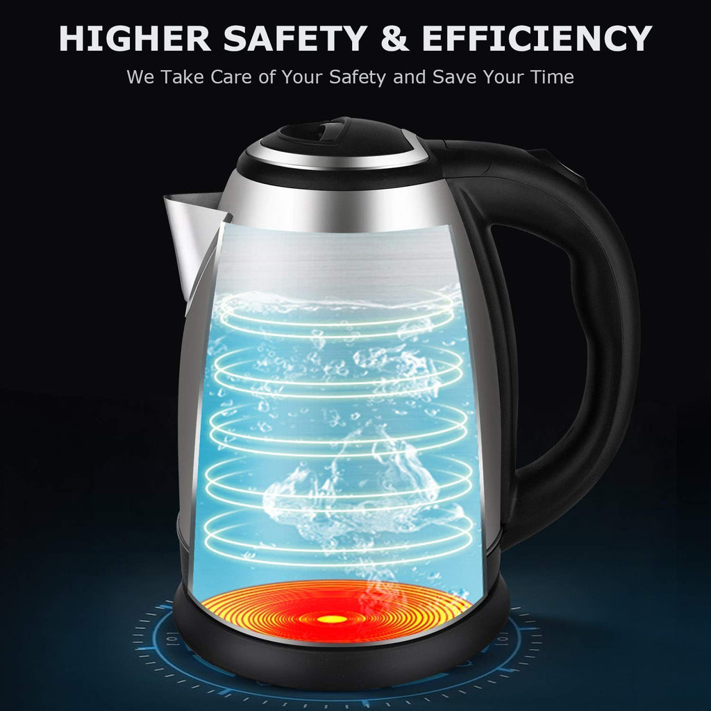GLIVE (LABEL) Scarlet Electric Kettle 2.0 Litre Design For Hot Water, Tea,Coffee,Milk, Rice and Other Multipurpose Cooking Foods Kettle