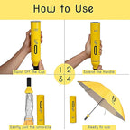 Mini Wine Bottle Umbrella Portable Folding UV Proof Compact Lightweight Travel Umbrella for Women, Men and Kids Unique Wine Bottle Shape (Random Color, Pack of 1) Limited Stock