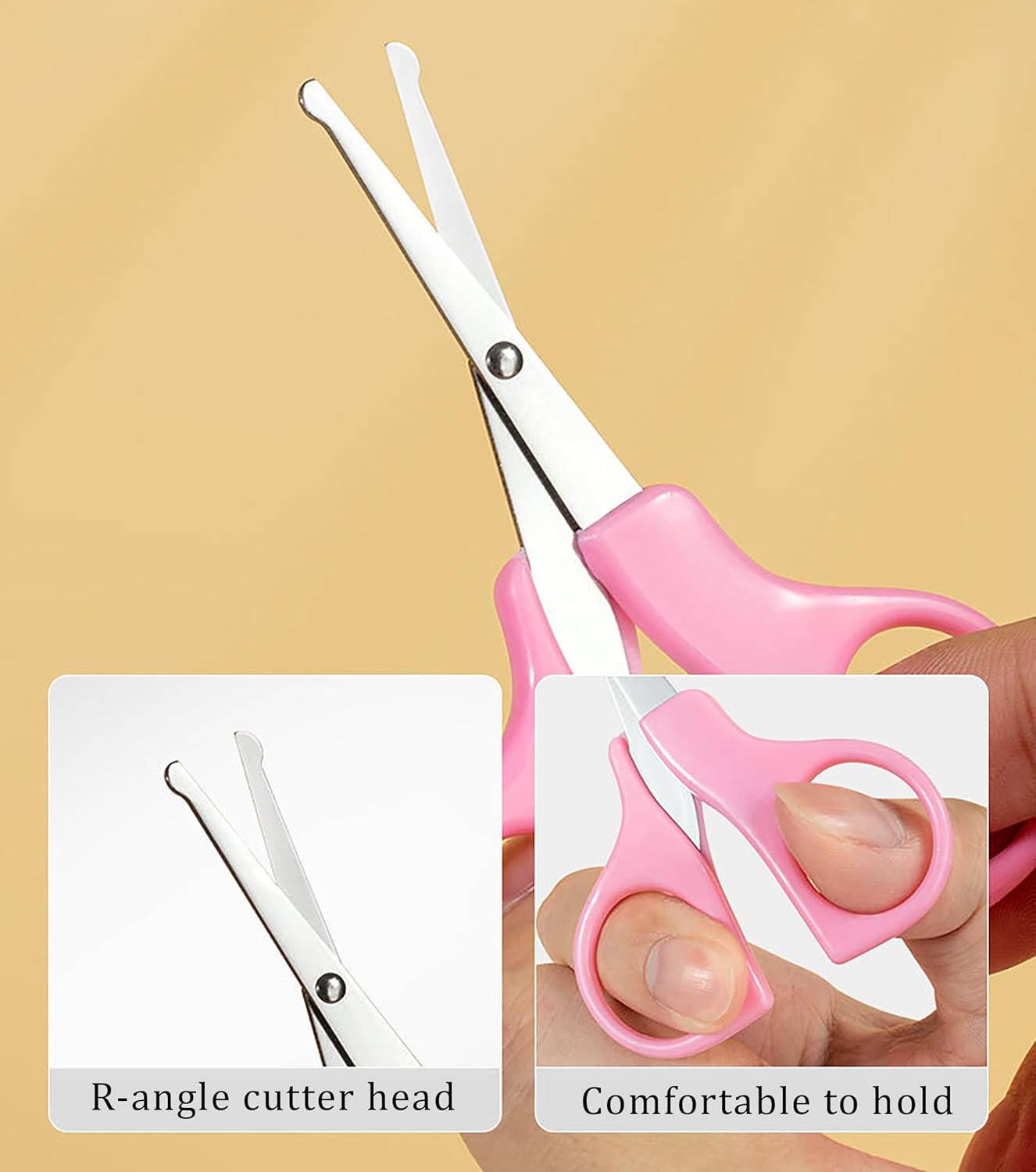 SYGA Baby, Infant and Toddler Pink Grooming Kit with Scissors - The Best Unique Baby Shower Gift for Girls and Boys