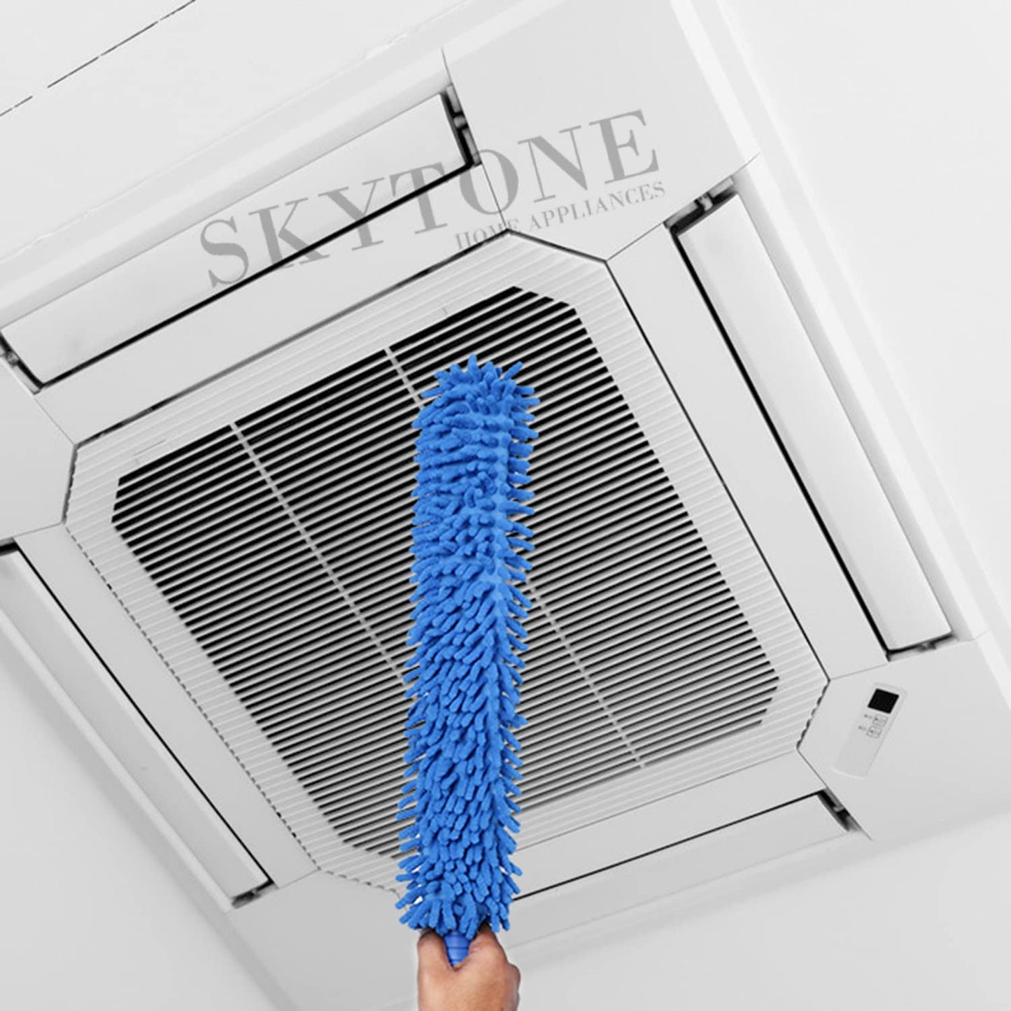 SKYTONE Flexible Fan Cleaning Duster for Multi-Purpose Cleaning of Home, Kitchen, Car, Office with Long Rod