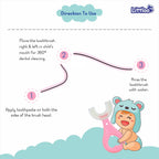 LITTLOO Baby U -Shaped Silicone Manual Tooth Brush With Soft & Elastic Bristles For Complete 360 Degree Dental Cleaning, Specially Designed For Toddlers & Children - (Blue)