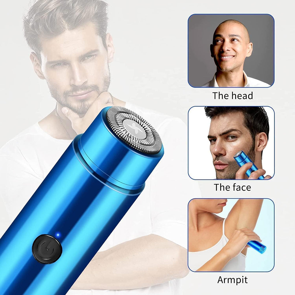 Flexi Madhav Mini Electric Shaver Portable Shaver Men And Women, Shaving Machine Pocket Beard Trimmer Electric Razor for Unisex, USB Rechargeable Multipurpose Hair Shavers for Face
