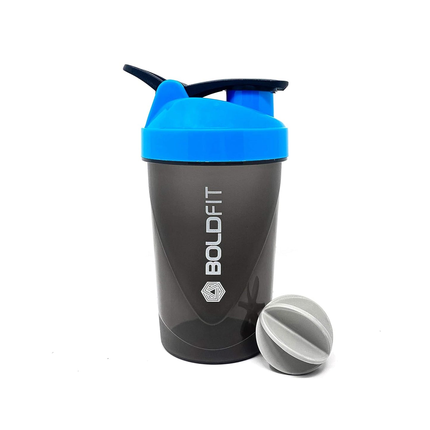 Spider Protein Shaker Bottle, 20-Ounce, Black with Green Accents, Leakproof Flip Top, Storage Compartment