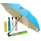 Mini Wine Bottle Umbrella Portable Folding UV Proof Compact Lightweight Travel Umbrella for Women, Men and Kids Unique Wine Bottle Shape (Random Color, Pack of 1) Limited Stock