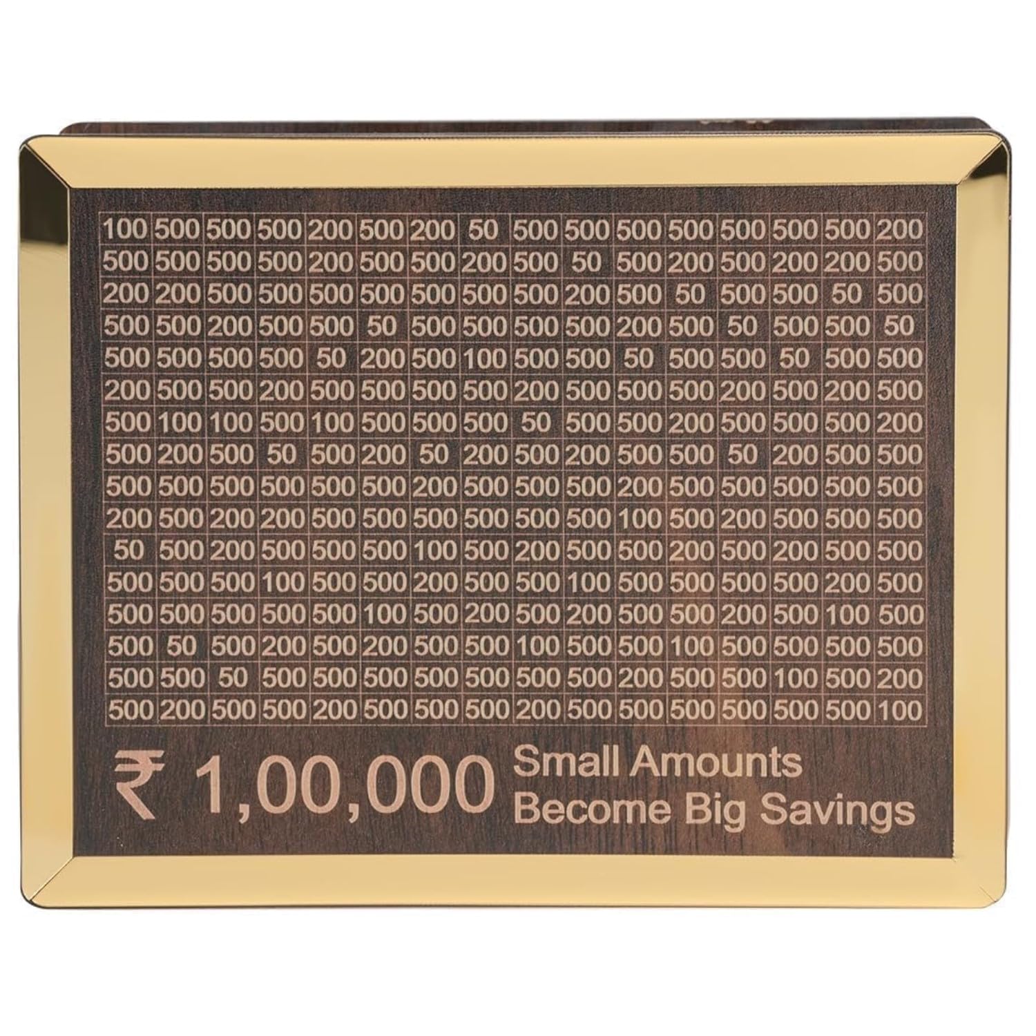 JELVI Wooden Piggy Bank for Kids & Adults, Coin Box with Carved Design,Savings Box,Money Bank Mini Bank,Donation Box,Smart Money Box,Wooden Coin Box, Money Saver, Money Bank Piggy Bank with Numbers