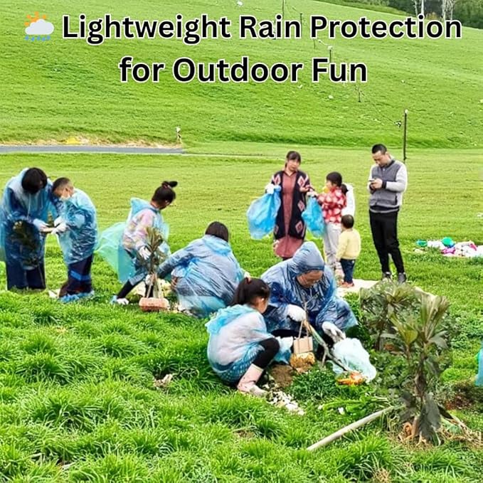 (MS) Ball Raincoat Emergency Rain Poncho, Disposable Waterproof Raincoats Compact & Lightweight | Unisex Free Size for Travel, Camping, Hiking & Outdoor Multicolor [Pack Of 1]