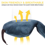 BTH Company nylon Adjustable Sleeping Eye Mask - Super Soft & Smooth - Cyan - Ideal For Women, Men, Old Ages, And Kids - The Comfortable Blindfold For A Restful Sleep