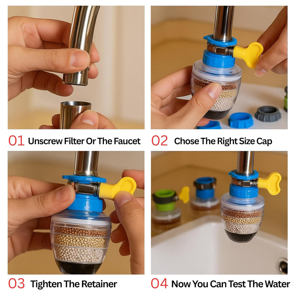 Activated Carbon Faucet Water Filters Home Kitchen Faucet Tap Water|Tap Filter Multilayer | Clean Purifier Filter Cartridge Water Filters