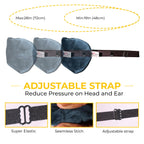 BTH Company nylon Adjustable Sleeping Eye Mask - Super Soft & Smooth - Cyan - Ideal For Women, Men, Old Ages, And Kids - The Comfortable Blindfold For A Restful Sleep