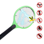 Green Rechargeable Electric Mosquito Killer Racket With Cable
