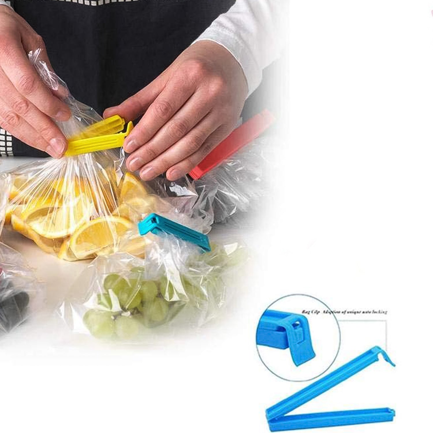 Multipurpose Plastic Pouch Sealer Clips (18 Pc)