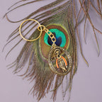Metal Traditional Decorative Lord Krishna Keychain (1 Pc)