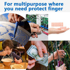 Finger Caps Silicone Finger Protectors Sleeves (Finger Cots  5 Pcs Set)