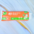 Beautiful Basics Orange Cotton Maxi Sanitary Pads Xl+ 280mm Pack Of 6 Pads