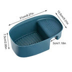 2833 Kitchen Dish Drainer And Drying Rack Sink Basket For Washing Bowls Utensils Vegetables Fruits Storage Organiser